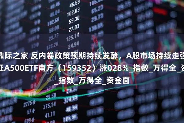 鼎际之家 反内卷政策预期持续发酵，A股市场持续走强，中证A500ETF南方（159352）涨028%_指数_万得全_资金面